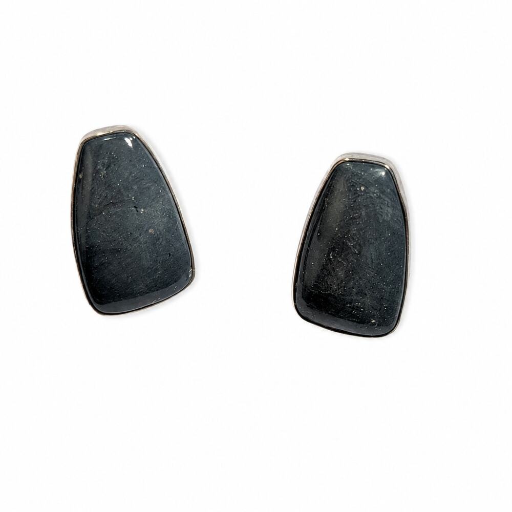 Jay King Gray Jasper Sterling Silver Necklace Earrings Set 925 Pendant - Picture 5 of 7